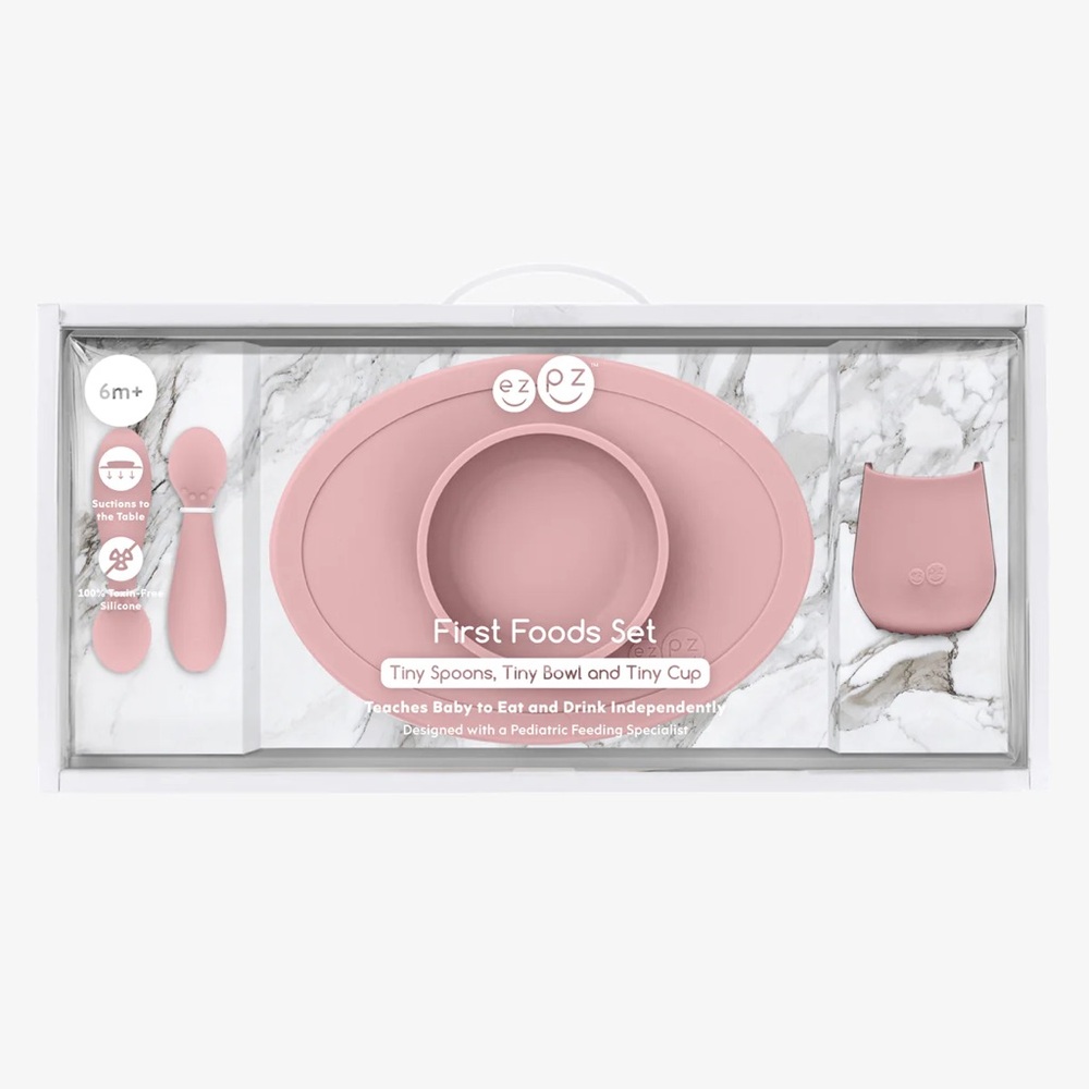 ezpz First Foods Set in Pink